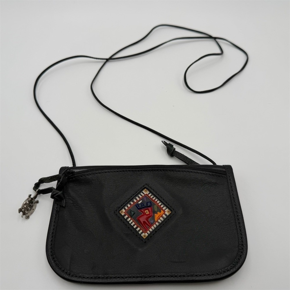 Turtle Ridge Crossbody Purse Womens Small Black Southwestern‎ Aztec Zip Bag